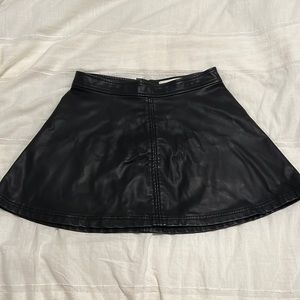 Gypsy Warrior Faux Leather Skater Skirt